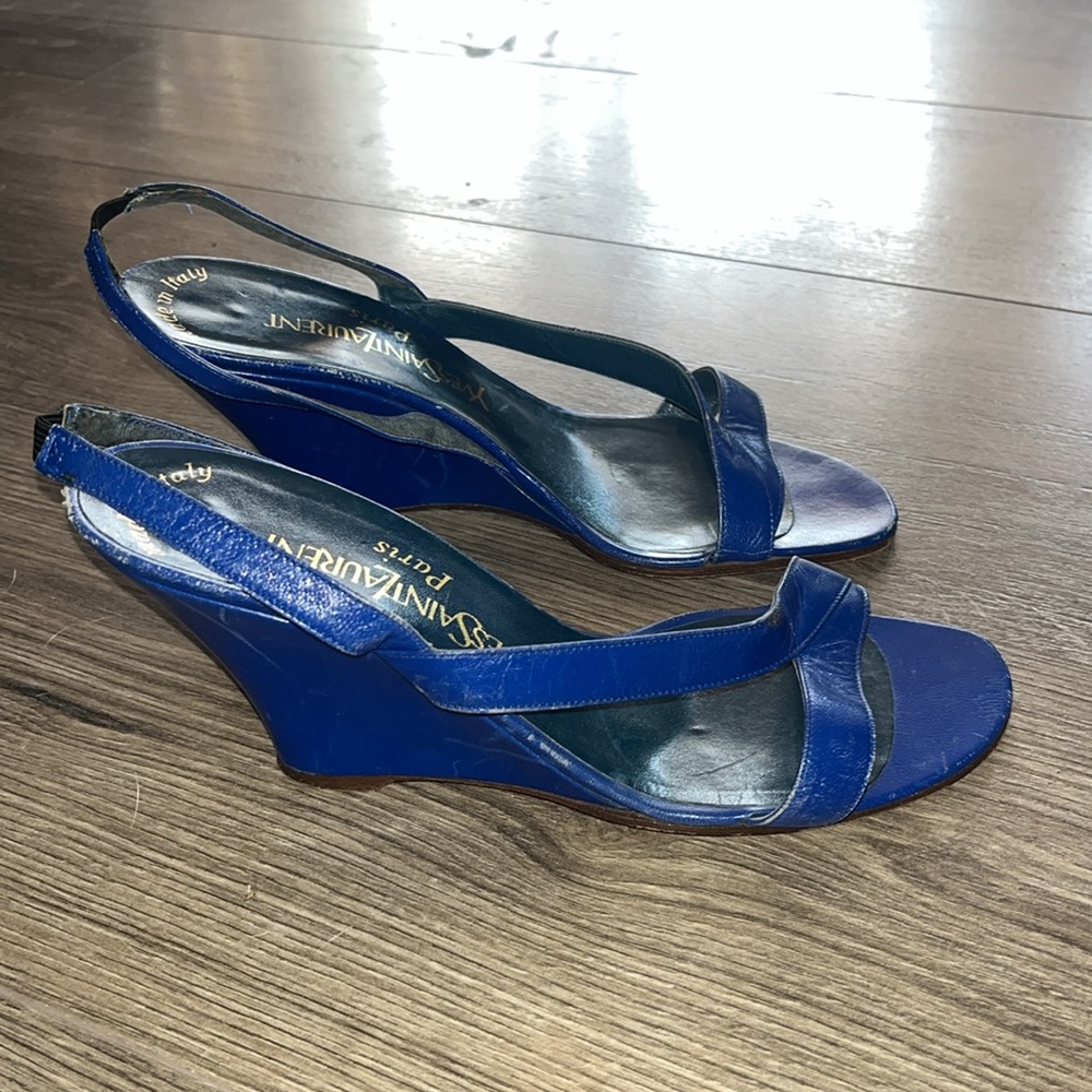 Yves Saint Laurent Heeled Wedge Sandals